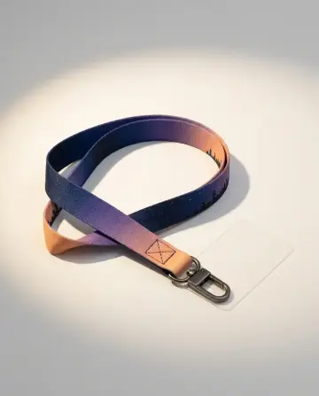 Blue Hour Wrist Strap, shown on a gallery plinth