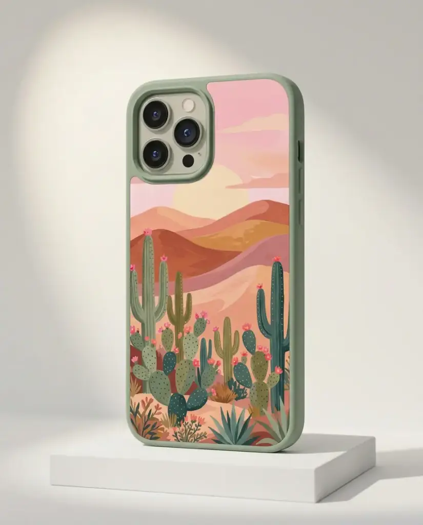 Desert Bloom Case, shown on a gallery plinth