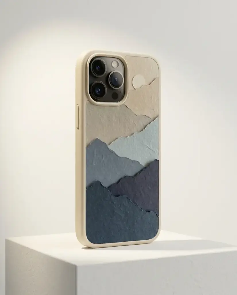 Paper Cut Case, shown on a gallery plinth