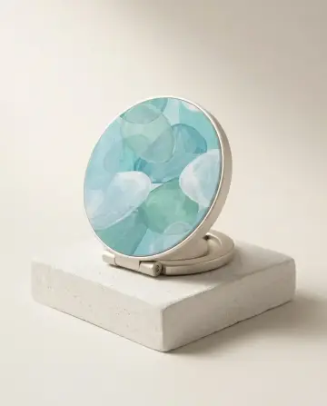 Sea Glass Grip Stand, shown on a gallery plinth