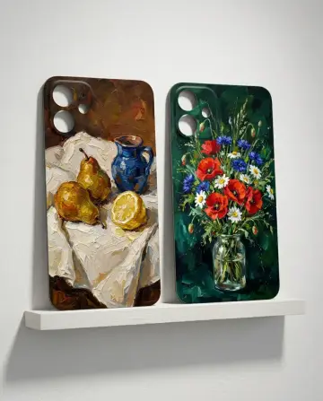 Still Life Plate Set, shown on a gallery plinth