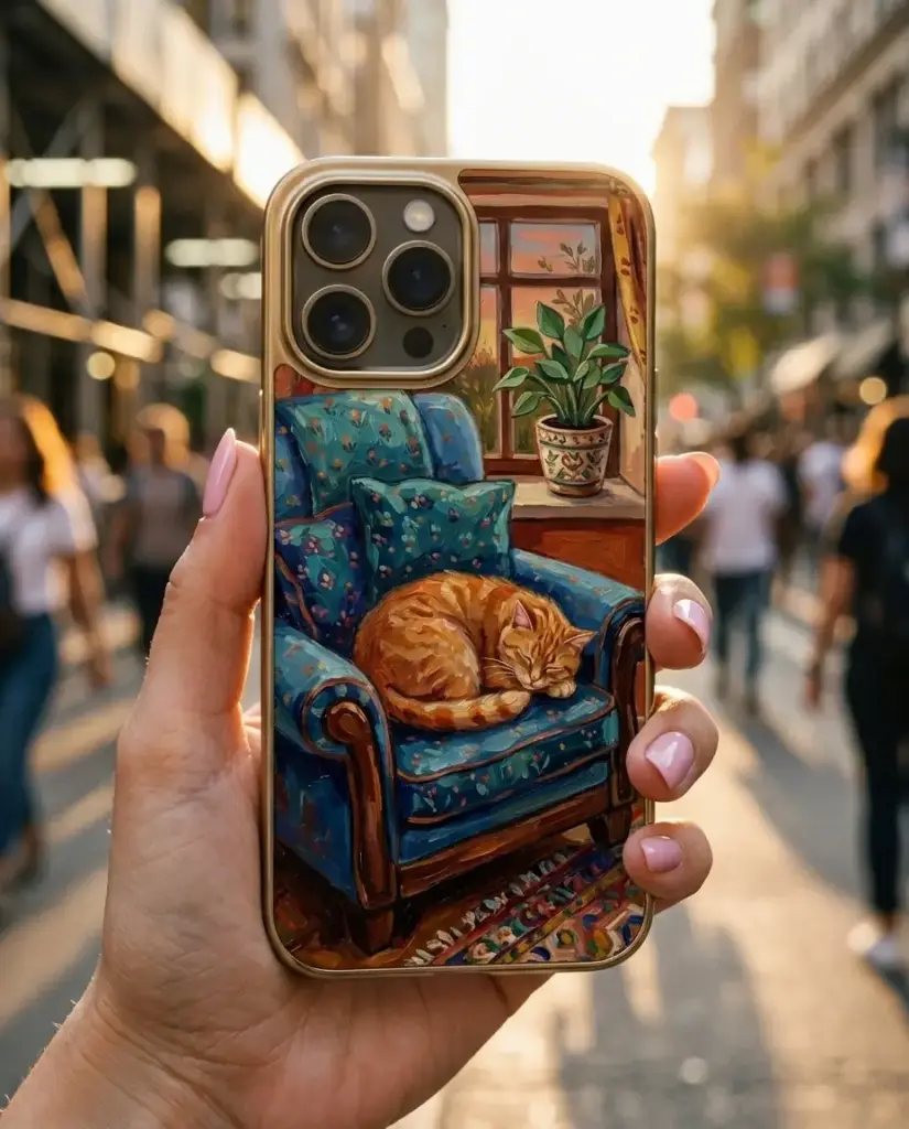 Sunday Cat Case, in use