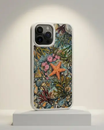 Tidepool Case, shown on a gallery plinth