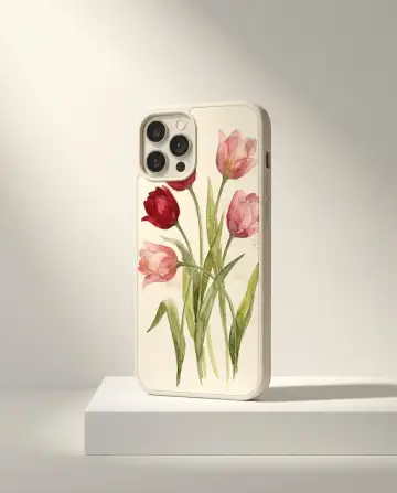 Tulip Study Case, shown on a gallery plinth