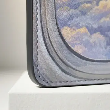 Window Seat Card Wallet, close-up of the finish